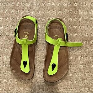 Lime green Birkenstocks